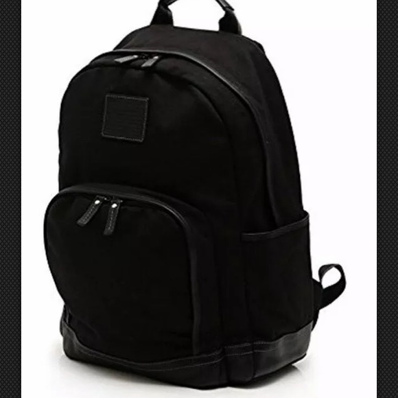 Coach Leather & Canvas Backpack w/ Laptop Pocket - Picture 1 of 8